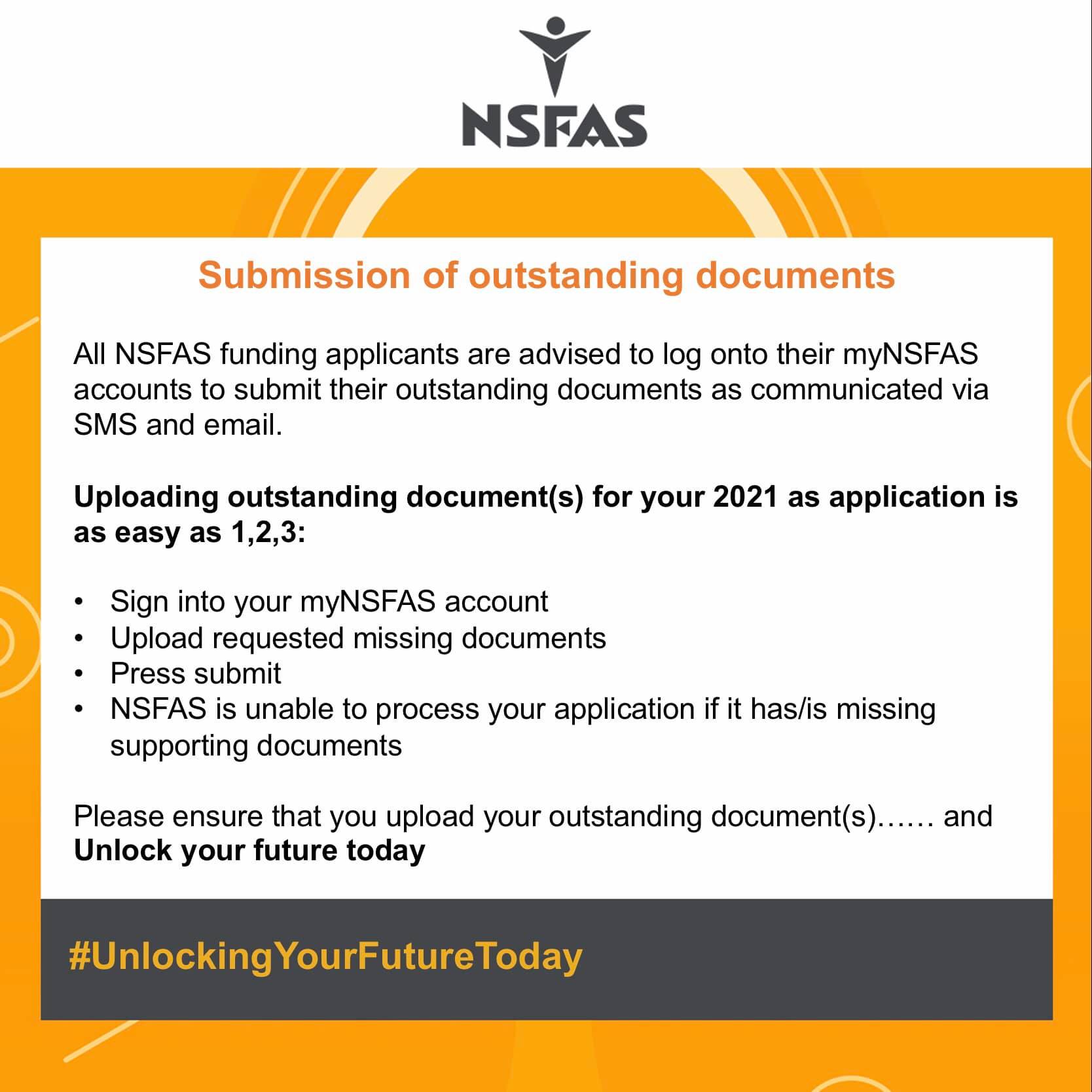 Upload NSFAS Missing Documents